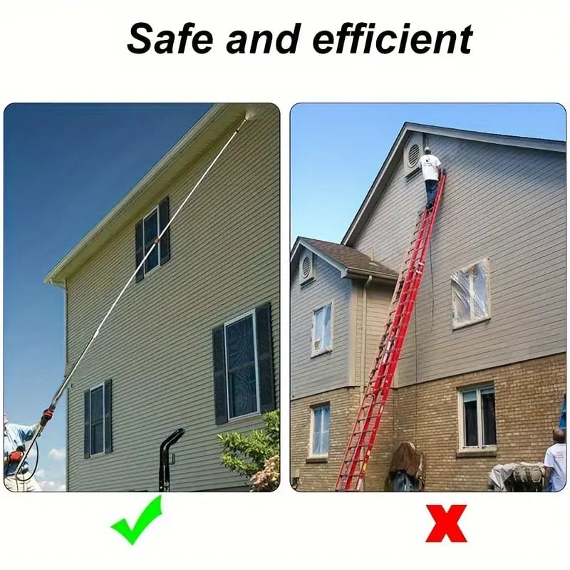 Extendable High Pressure Cleaning Wand Set for Home Maintenance