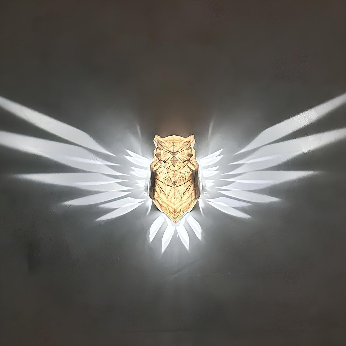 Wall Lamp with Luminous Wings Design