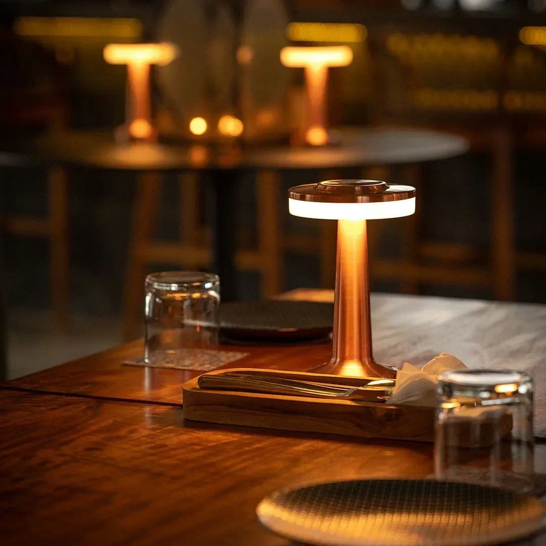 Vintage Style Cordless Table Lamp - Retro Design