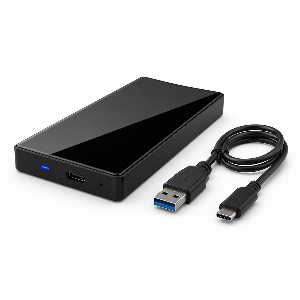 Ultra-Slim USB External SSD (250–500GB)