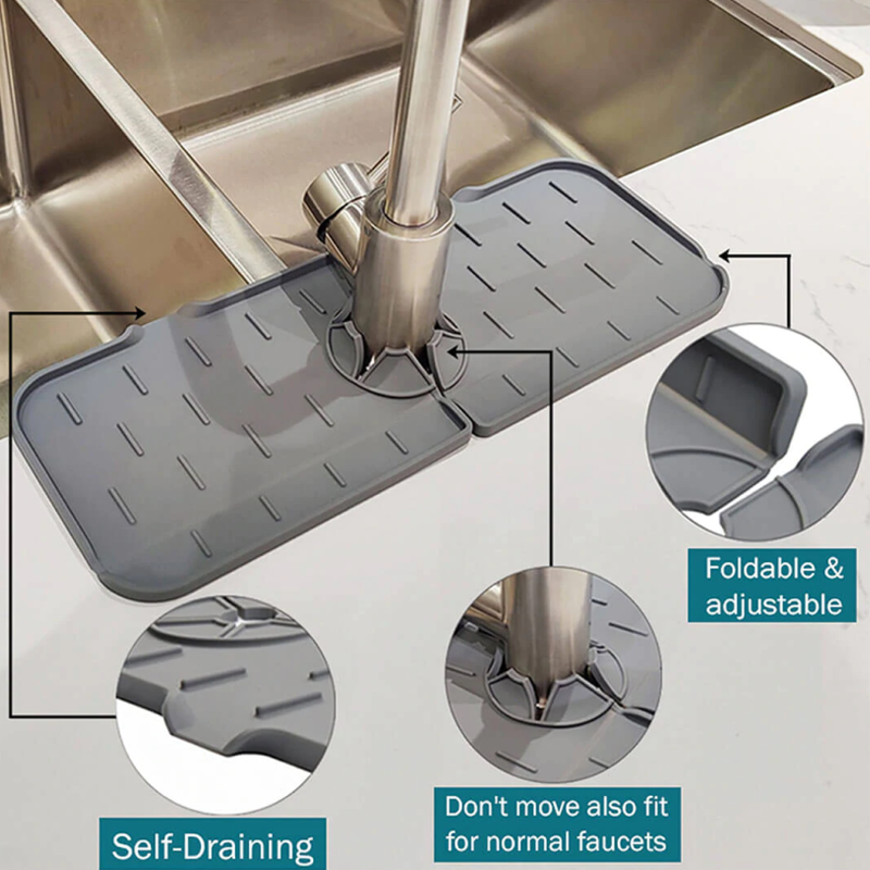 Flexible Drip Catcher for Faucet Handles