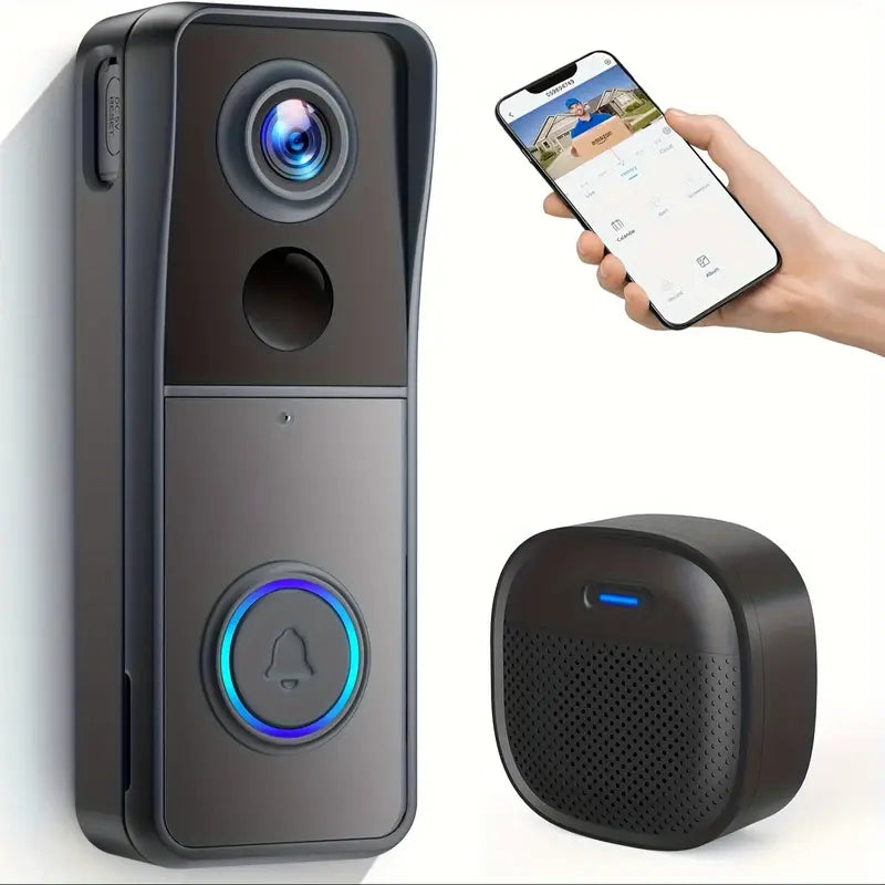 Smart Wi-Fi Video Doorbell with Two-Way Audio