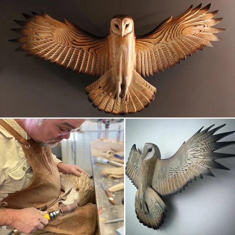 Owl Wall Art – Wooden Home Decor Piece