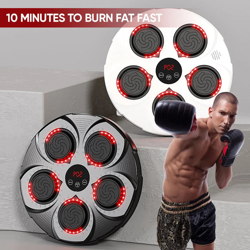 Wall-Mounted Rhythm Punching Trainer | Family Fitness Fun