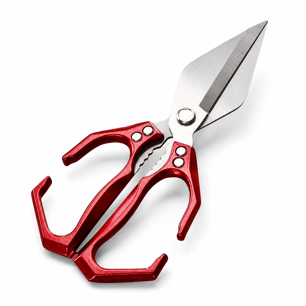 Stainless Steel Kitchen Scissors with Textured Handle