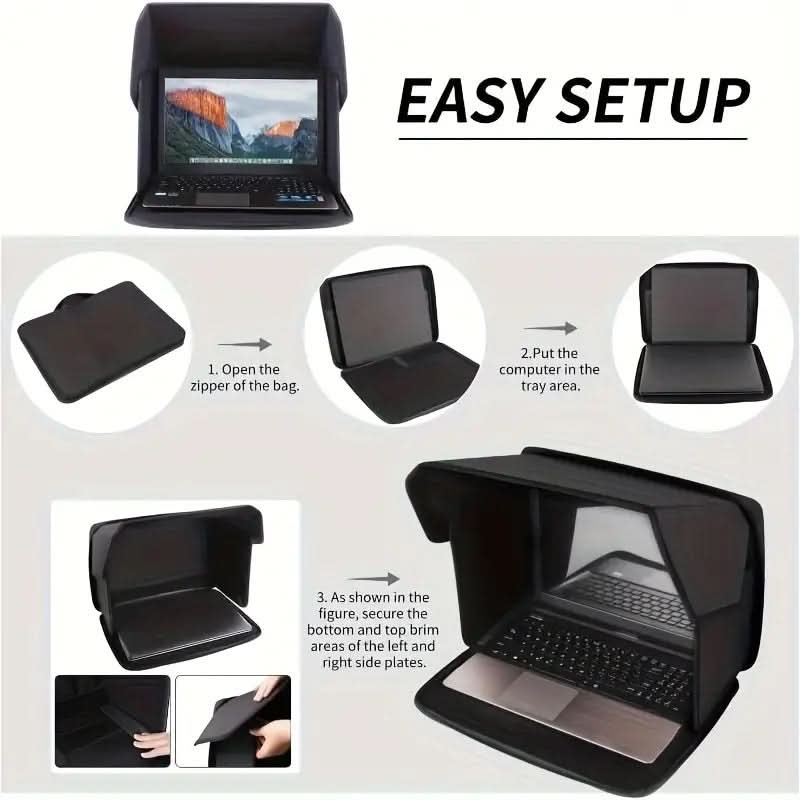 SunGuard Pro – Portable Laptop Shade for Outdoor Use