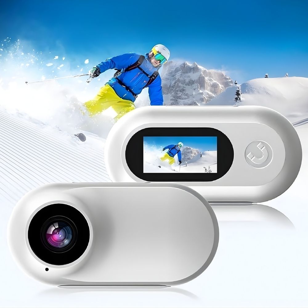 Compact Adventure Camera with Magnetic Mounting