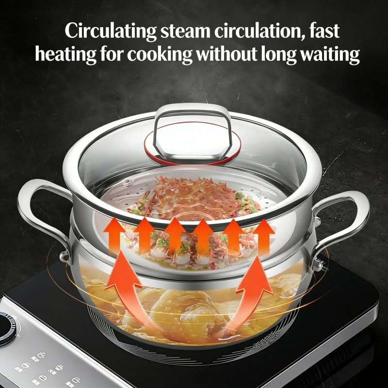 Versatile Deep Skillet for Induction and Gas Cooking