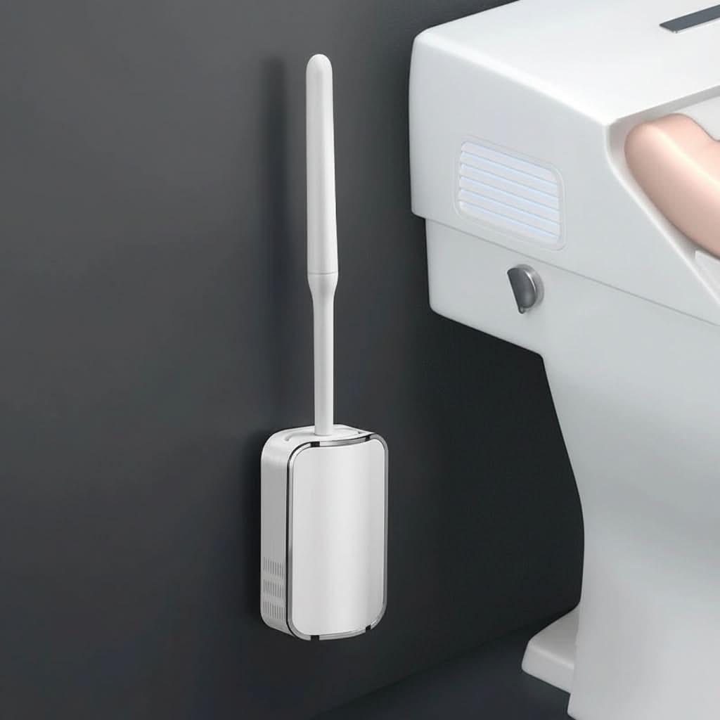 SleekDry – Wall-Mounted Toilet Brush & Holder Set