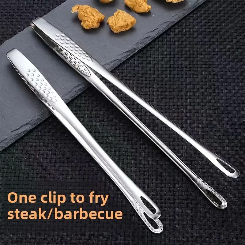 Premium Stainless Steel Grilling Tongs for Camping & BBQ