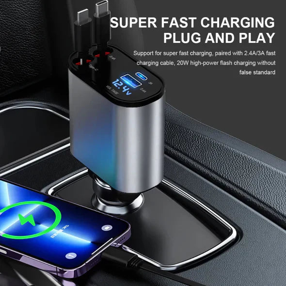 Multi-Functional Retractable Car Charging Station
