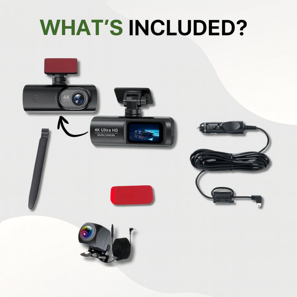 High-Definition Car Dash Camera with Night Vision & GPS