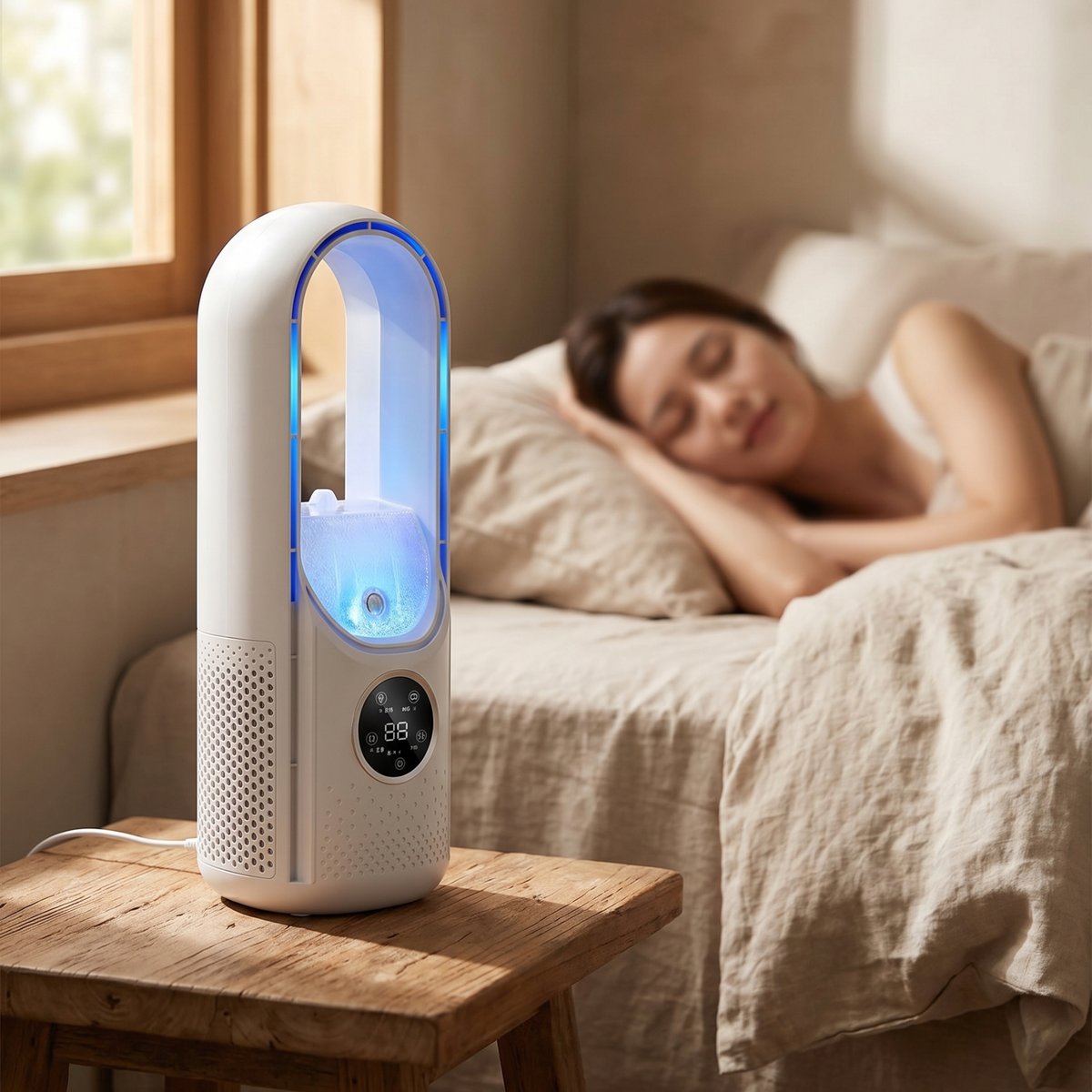 WhisperCool Portable Air Conditioner – Blade-Free Comfort for Home & Office