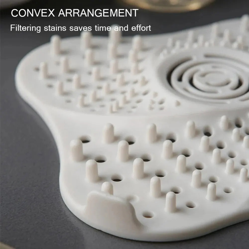 AquaGuard Drain Protector – Spiral Hair Catcher with Suction Base, Easy-Clean Design, 13cm