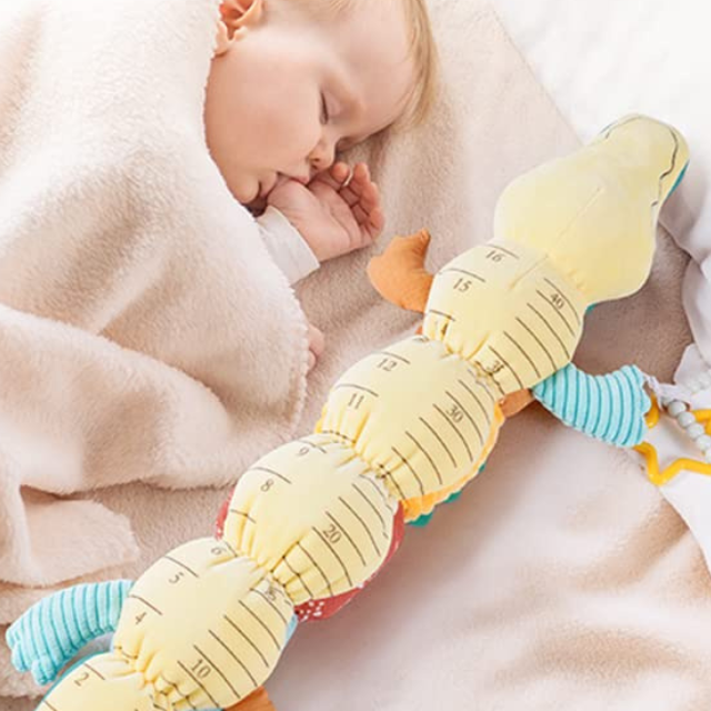 Musical Plush Caterpillar Rattle for Sensory Fun