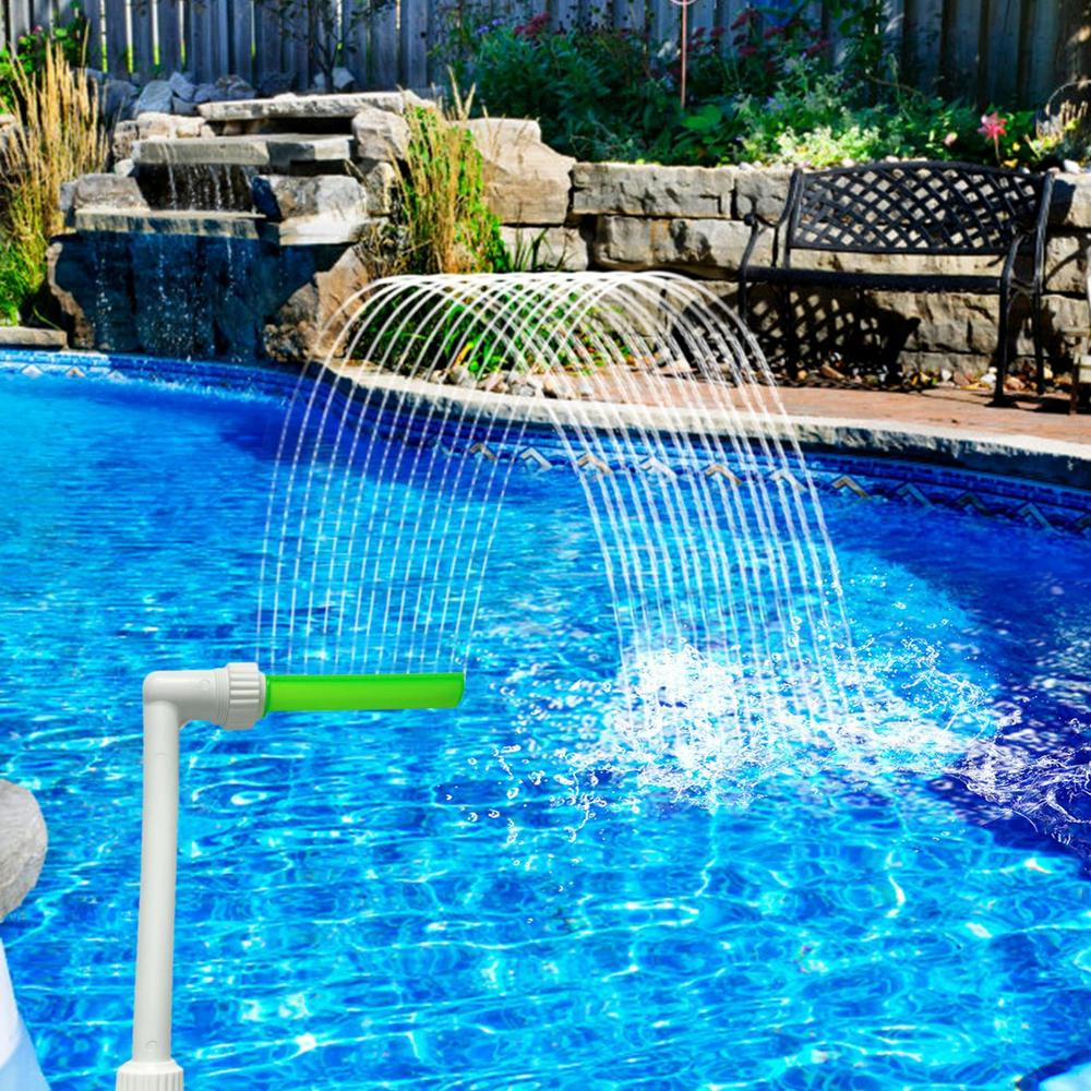 Radiant Pool Waterfall with LED Light Show