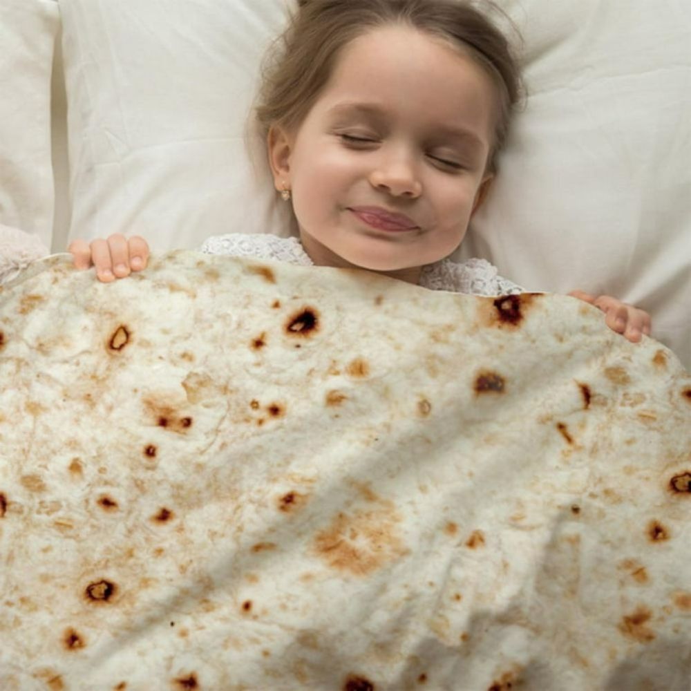 Giant Tortilla Throw Blanket for Cozy Comfort