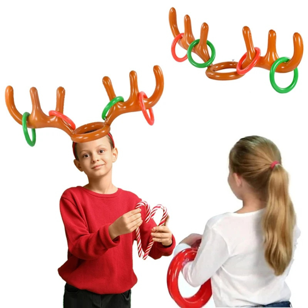 Festive Antler Ring Toss Game for Holiday Cheer