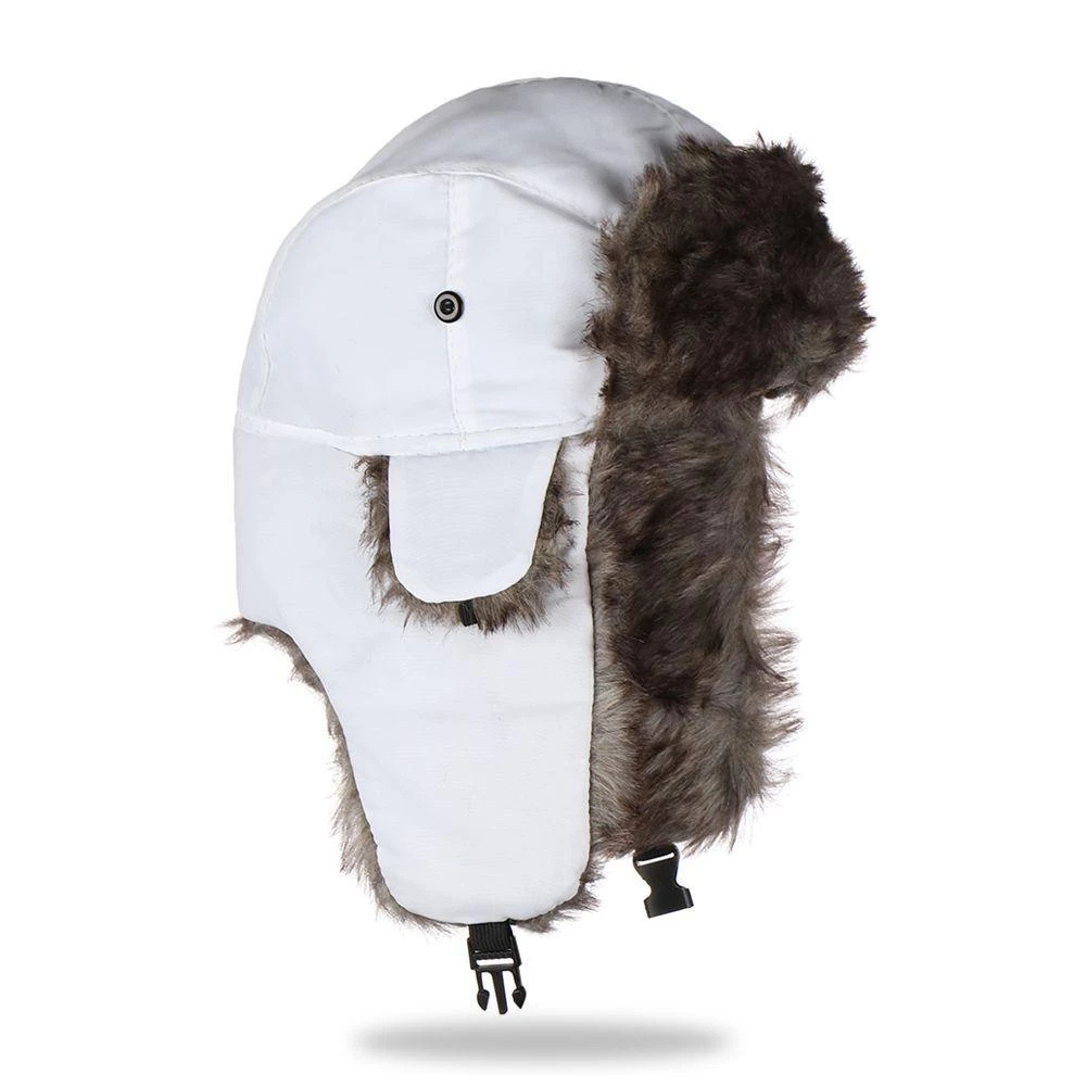 Luxurious Winter Aviator Hat with Faux Fur Lining