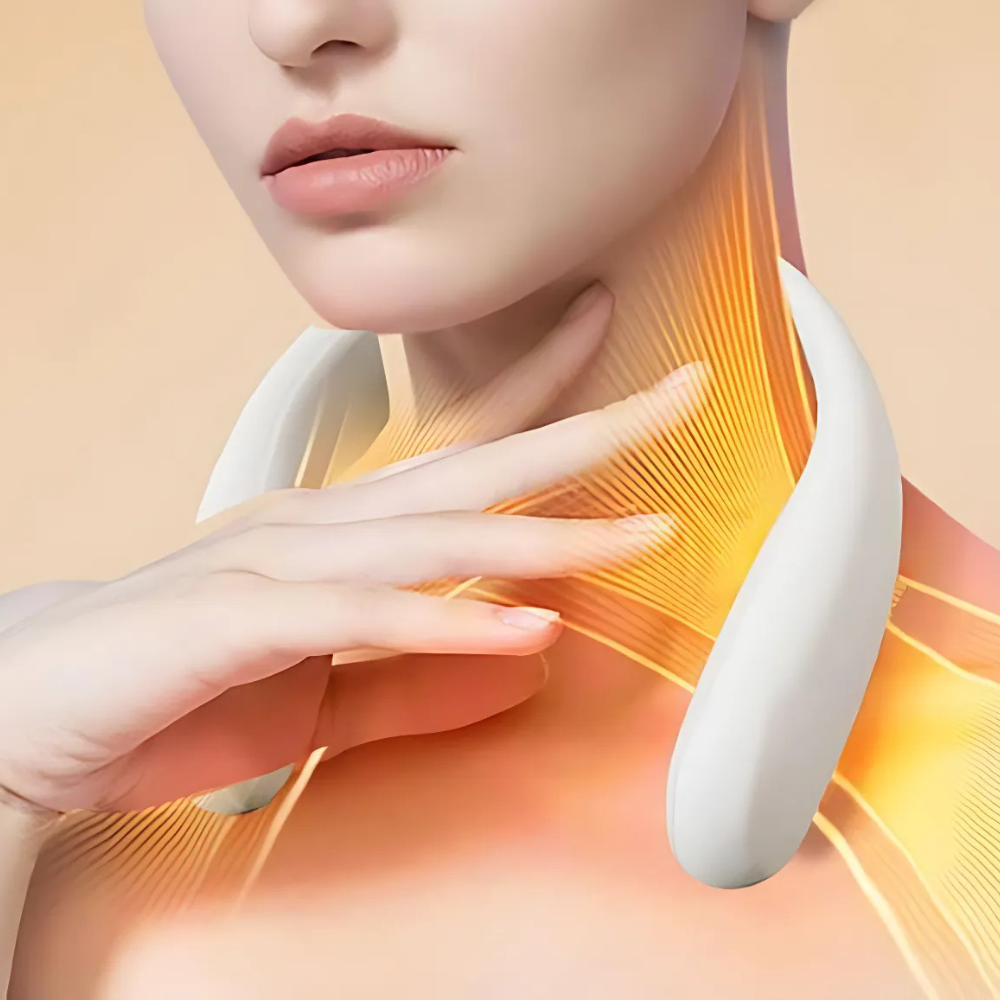 Stylish Rechargeable Neck Heater with Fan Functionality