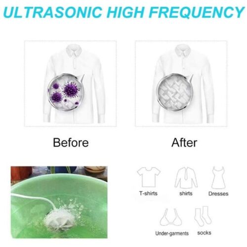 Compact Ultrasonic Laundry Cleaner for Quick Washes