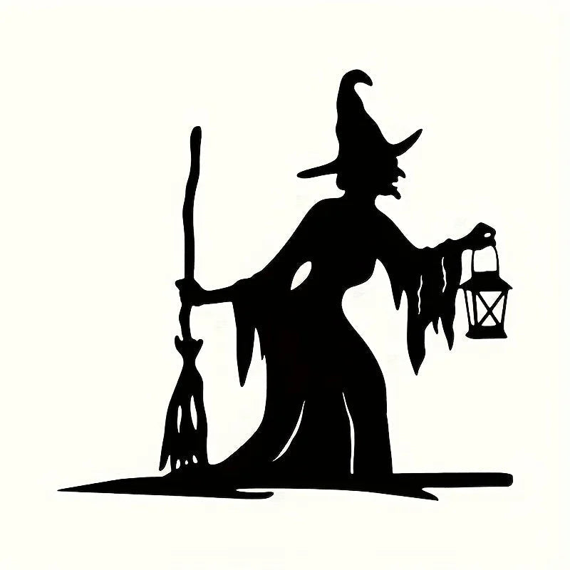 Enchanting Witch Garden Stake for Spooky Outdoor Decor