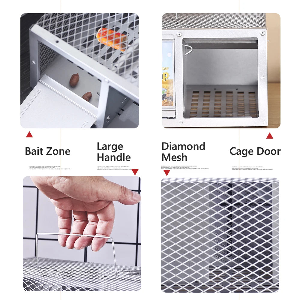 Eco-Friendly Metal Mouse Trap for Safe Rodent Control