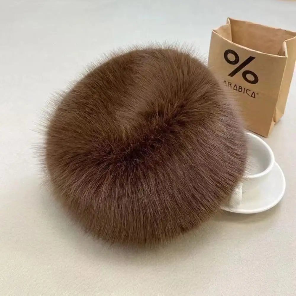Chic Plush Winter Cap for Ultimate Warmth