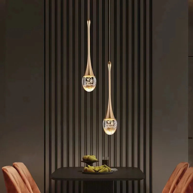 Warm Glow Glass Pendant Light