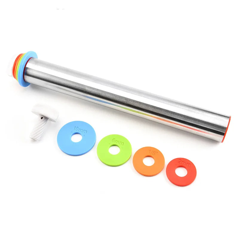 Versatile Precision Rolling Pin with Adjustable Thickness
