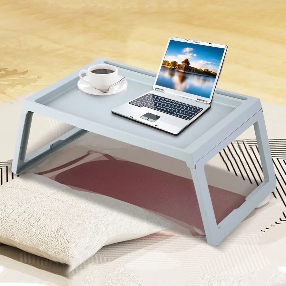 Versatile Bedside Serving Tray with Folding Design