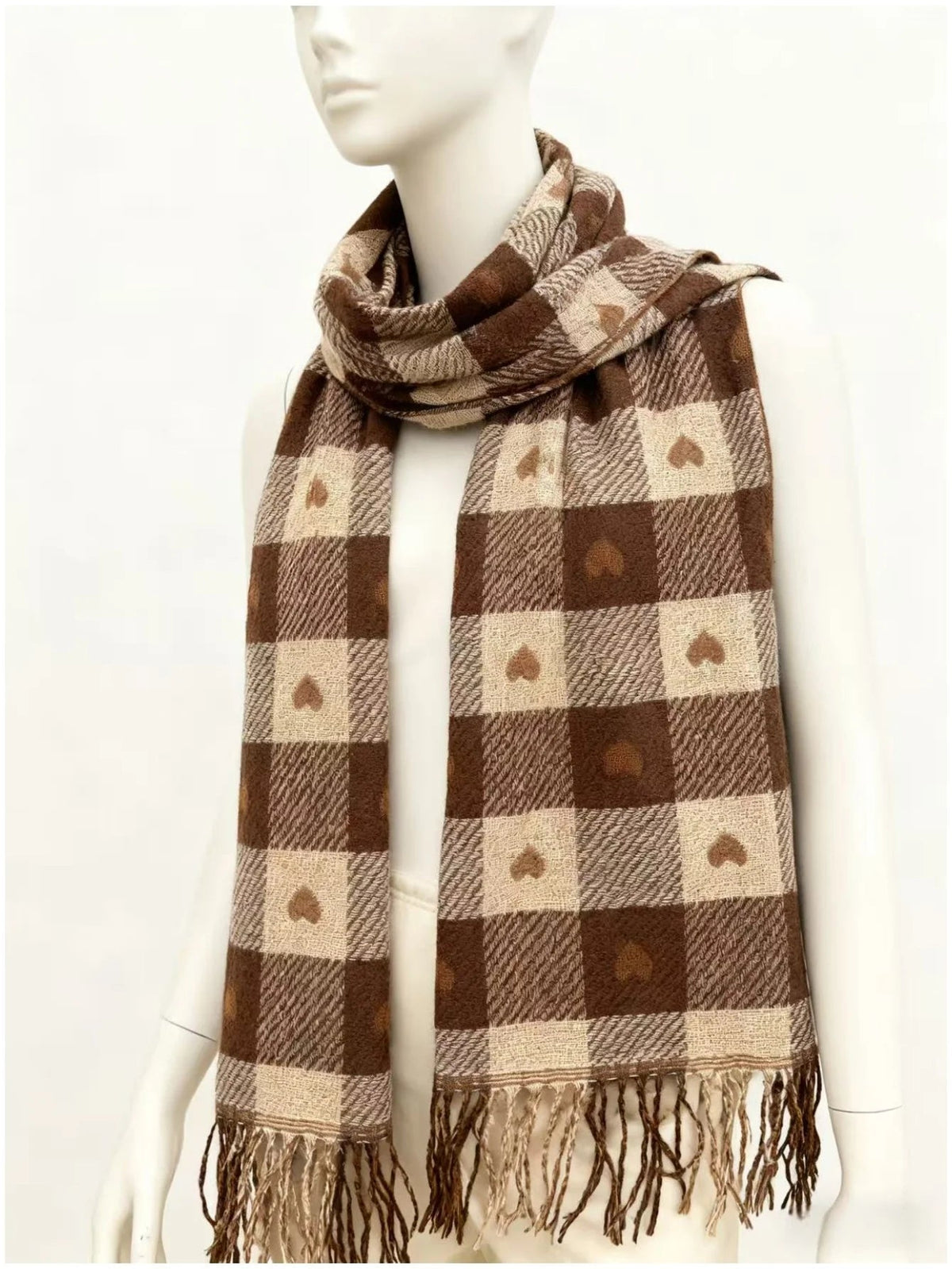 Chic Plaid Winter Wrap Scarf