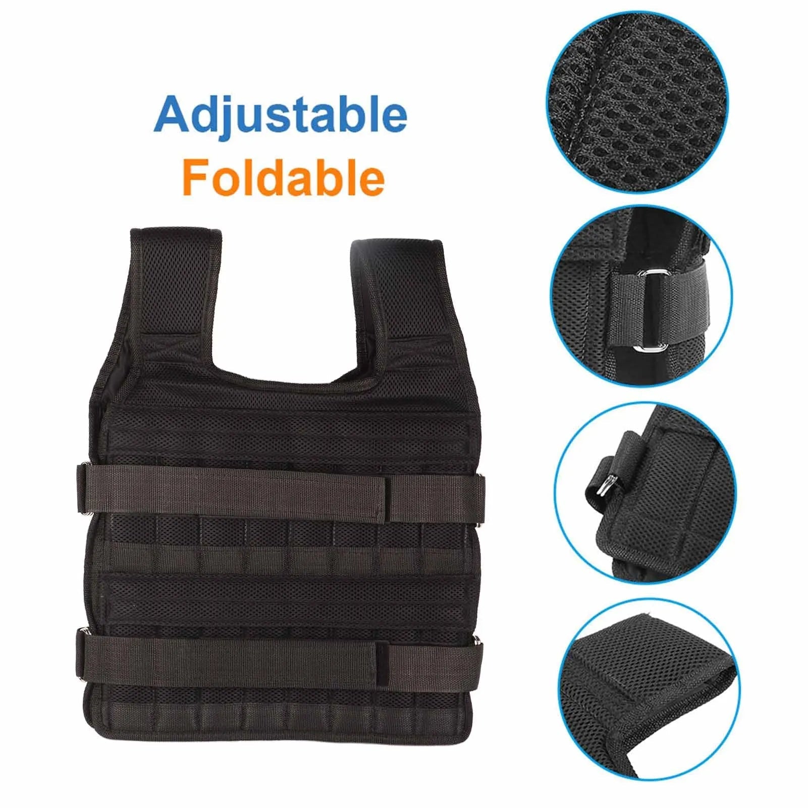 Adjustable Strength Training Weighted Vest for Optimal Performance