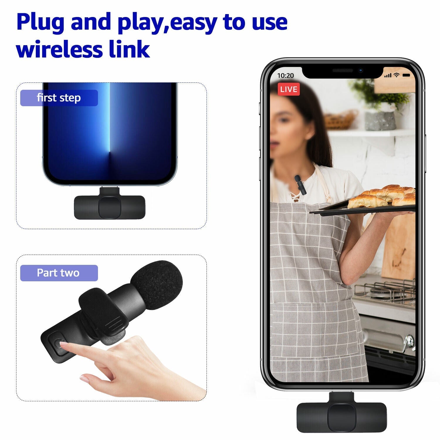 Compact Clip-On Microphone for Clear Audio Recording