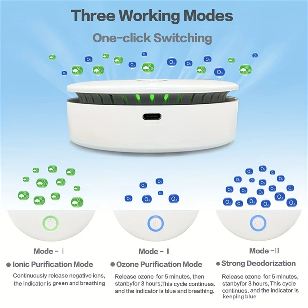 Compact Air Purification System for On-the-Go Freshness