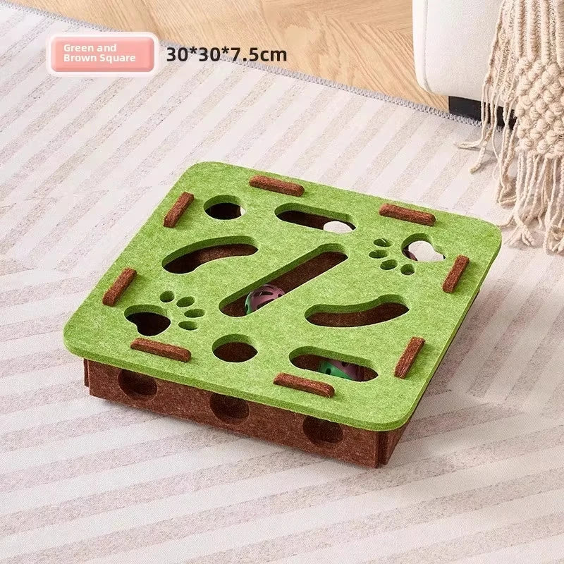 Feline Fun Zone Puzzle Toy Box