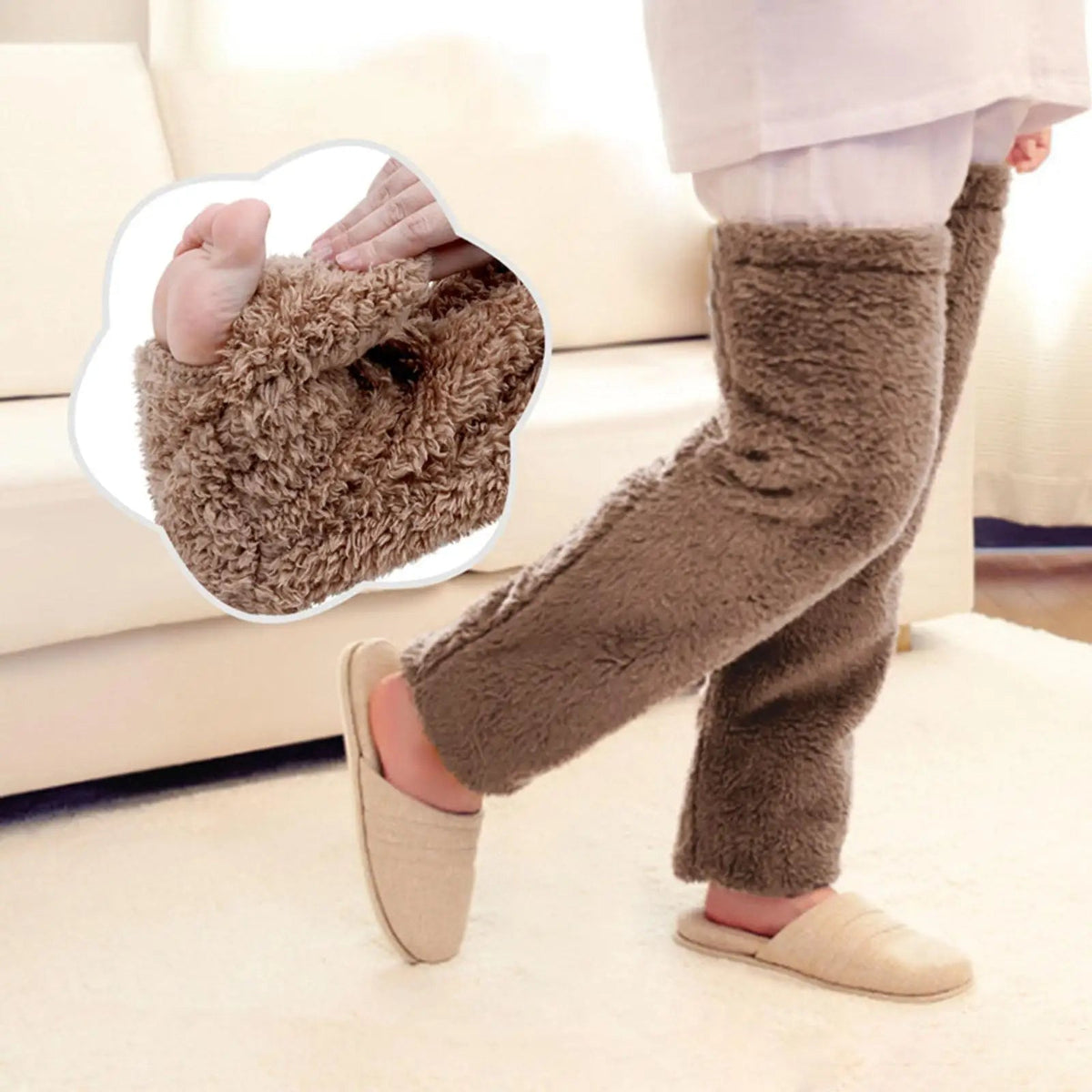 Cozy Knee-High Plush Leg Warmers for Ultimate Comfort