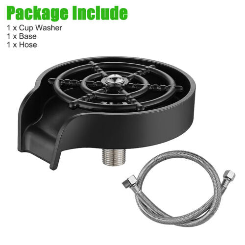 Effortless Kitchen Sink Cup Cleaner with High-Pressure Jets