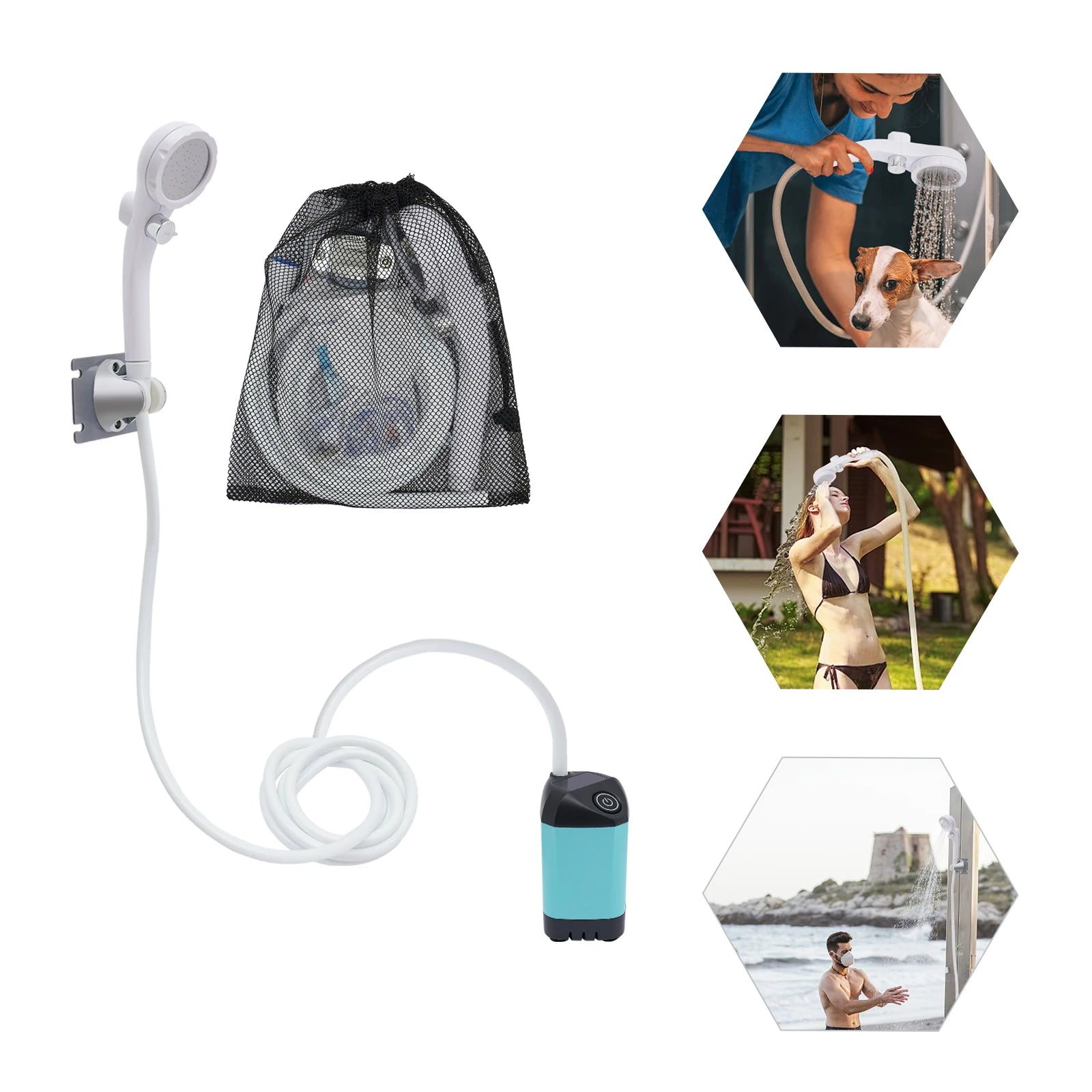 Portable Rechargeable Shower for Outdoor Adventures
