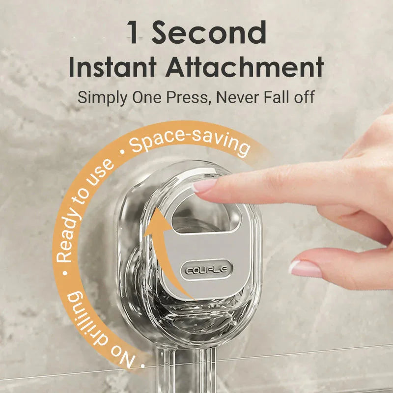 Versatile Wall-Mounted Storage Organizer with Suction Cups