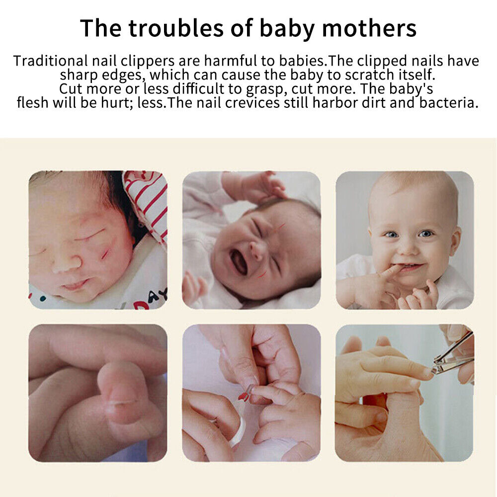 Gentle Baby Nail Care Kit with 6 Specialized Heads
