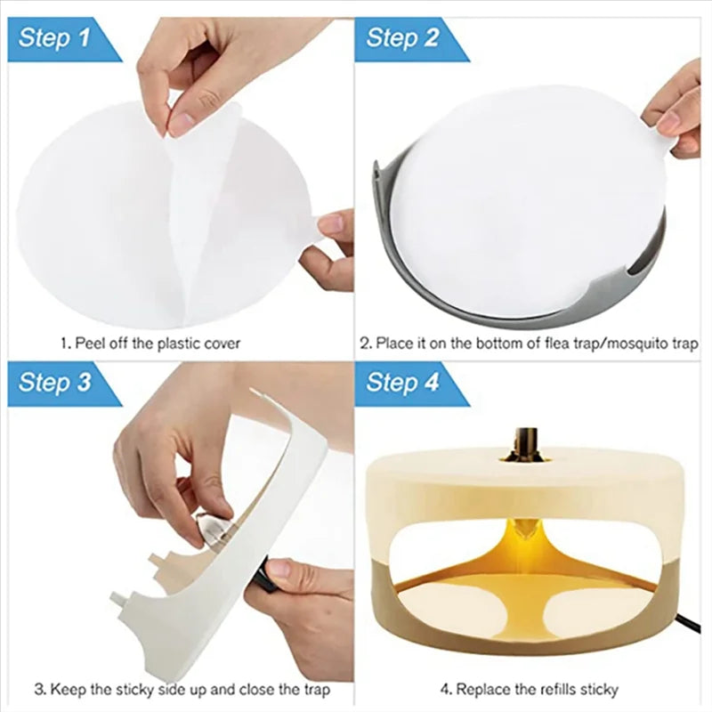 Ultra-Sticky Bed Bug Trap Refill Discs