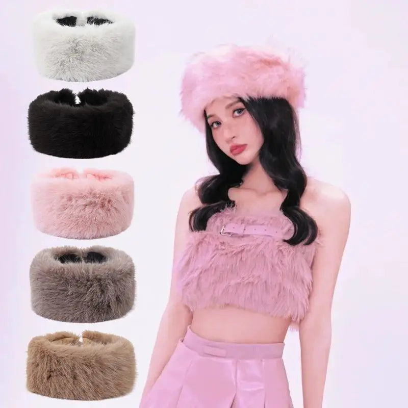 Chic Plush Winter Headband for Women