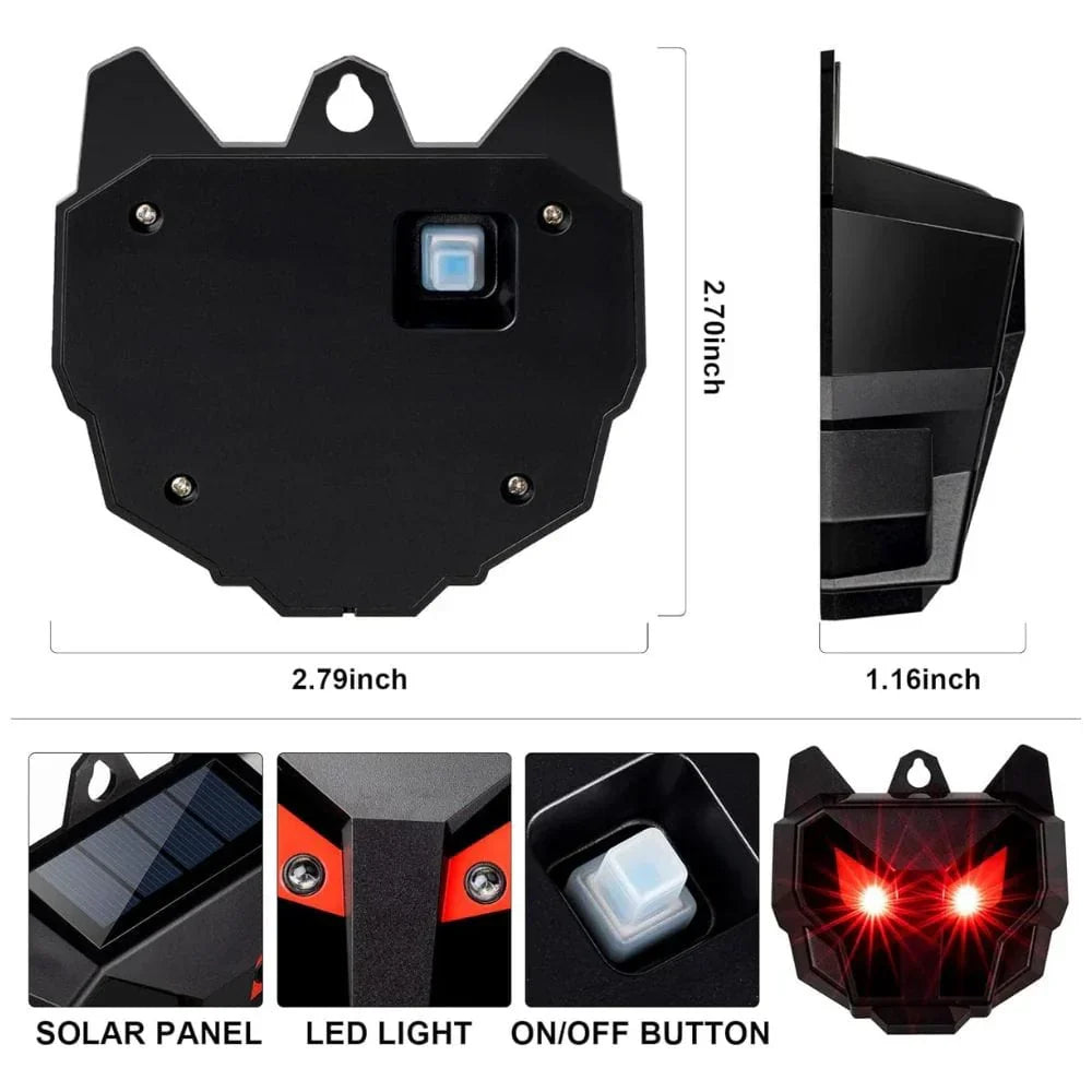 Eco-Friendly Solar Animal Deterrent System - 2 Pack