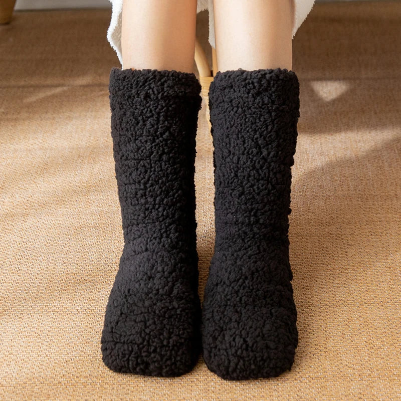 Cozy Velvet Thermal Indoor Socks for Winter Comfort