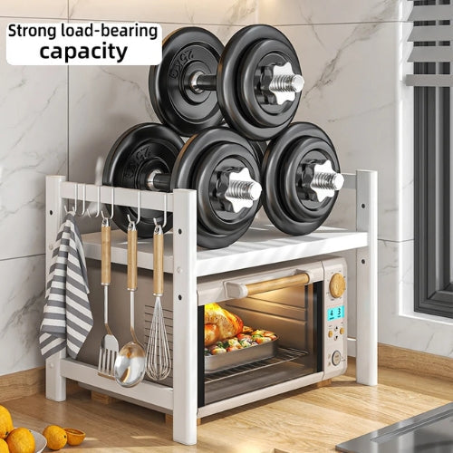Multi-Tier Kitchen Microwave Storage Rack for Condiments - Rustproof