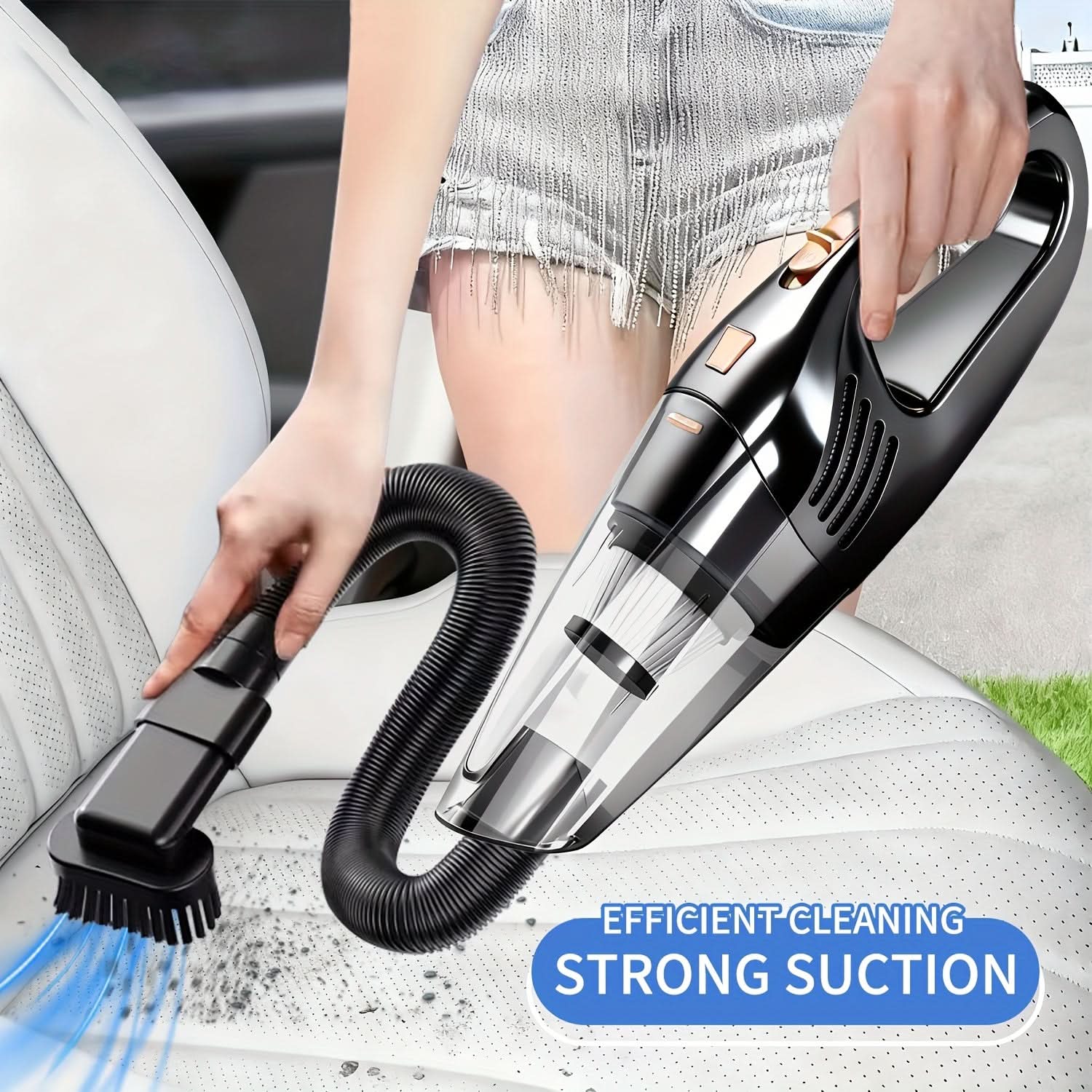 SwiftClean – Cordless Handheld Vacuum for Home & Car