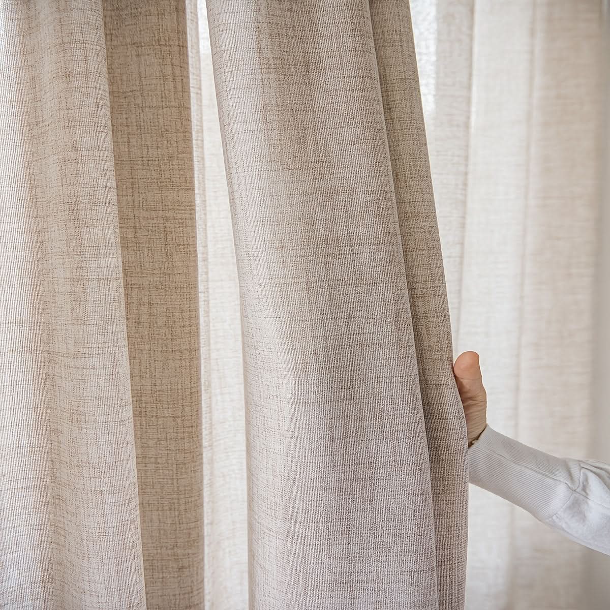 LuxeLoom – Elegant Sheer Curtains for Brightening Your Space