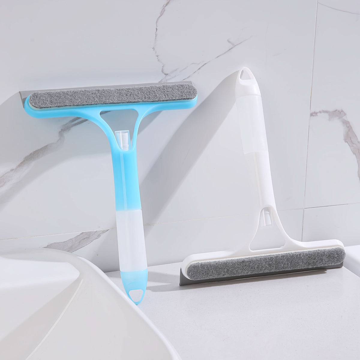 CrystalClear – 3-in-1 Window & Mirror Cleaning Tool with Washable Cloth