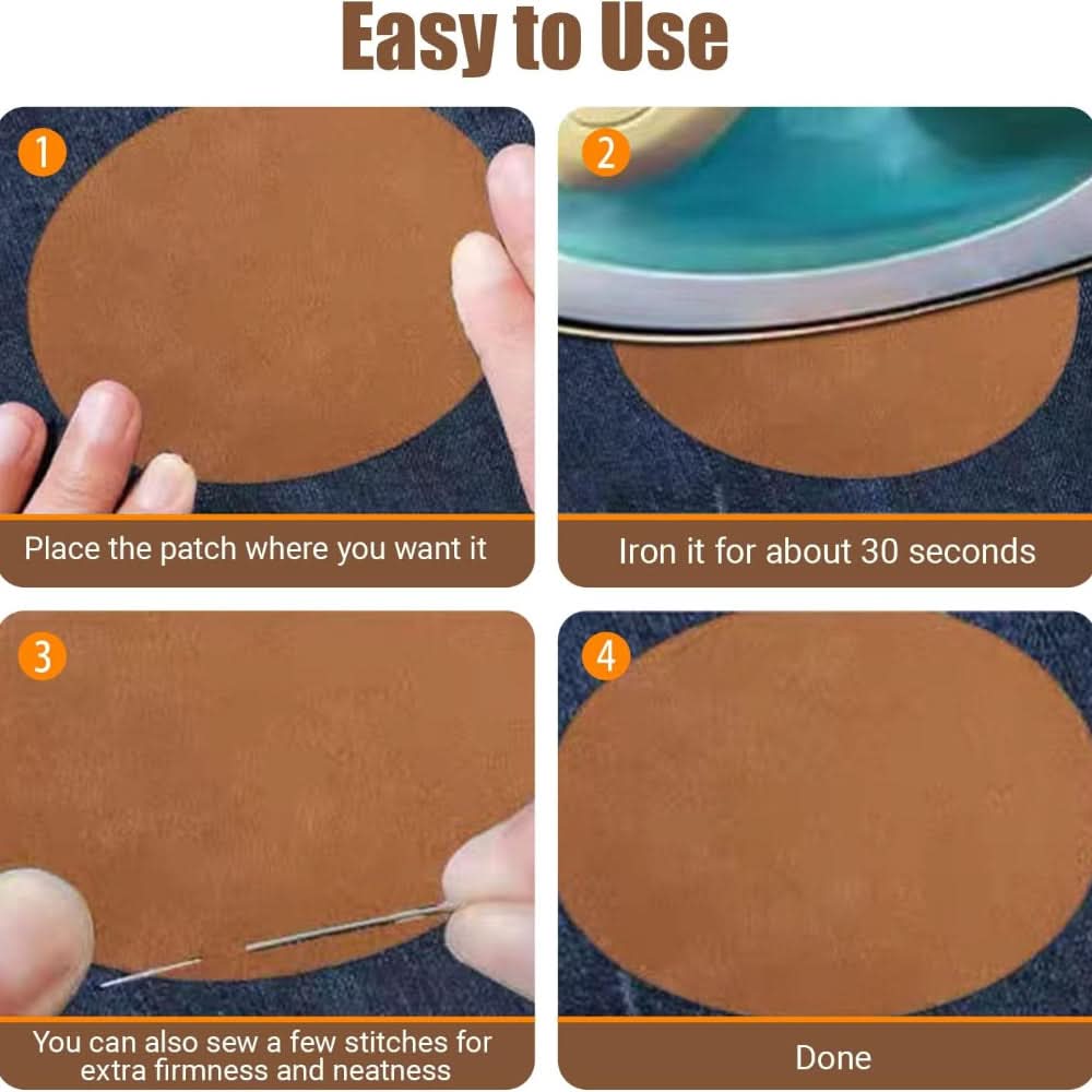 Revive & Repair – Oval Fabric Patches for Clothing